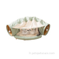 Tente de lit de chat drôle de haute qualité avec tunnel